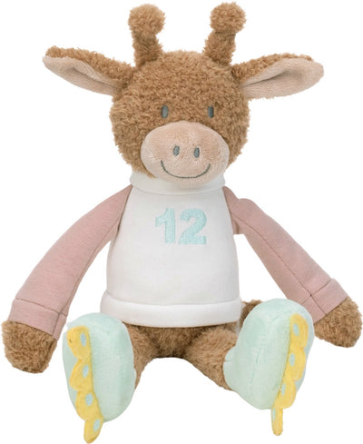 Happy horse girafe guido peluche 24 cm - marron - peluche bébé