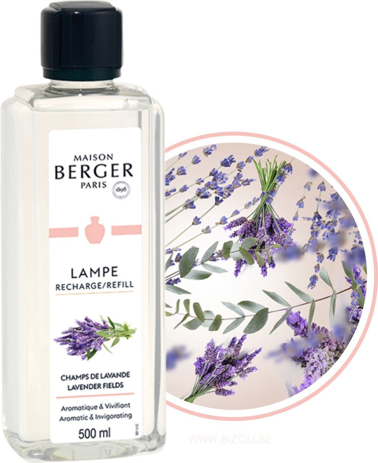 Lampe Berger Maison Champs de Lavande – Recharge Brûle Parfum Champs de Lavande 500 ml