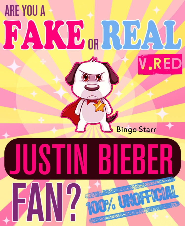 Êtes-vous un faux ou un vrai fan de Justin Bieber ? version rouge - le jeu de quiz et de faits 100% non officiel