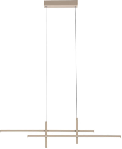 Lampe à suspension Eglo trepiliano / LED - 110 cm - coloris sable beige blanc crème
