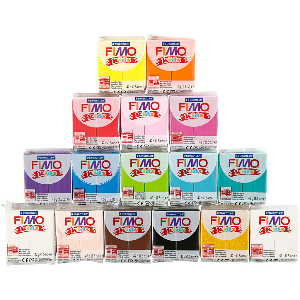 Pâte à modeler Fimo® kids, 32x42 gr 1 boîte