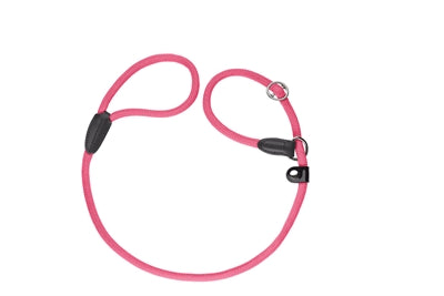 Laisse pour chien de chasse rose fluo