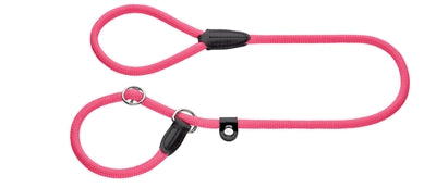 Laisse pour chien de chasse rose fluo