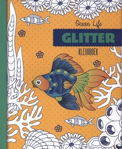 Livre de coloriage à paillettes - vie océanique