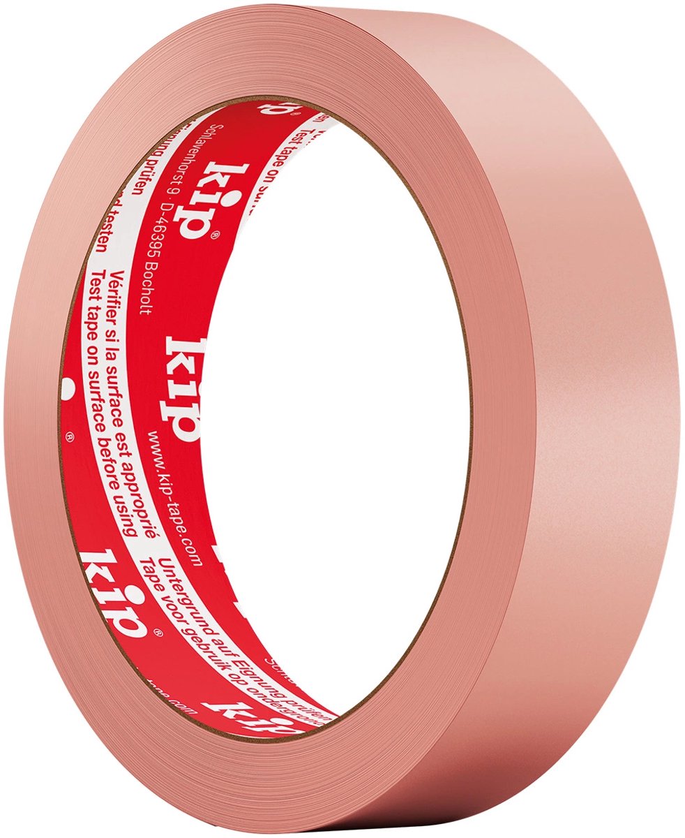 Kip washi-tec® délicat 375 - rose 24mm - 50m - forte adhérence - facile à déchirer - convient aux surfaces délicates