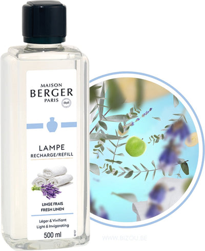 Recharge Lampe Berger - linge frais - linge frais 500ml