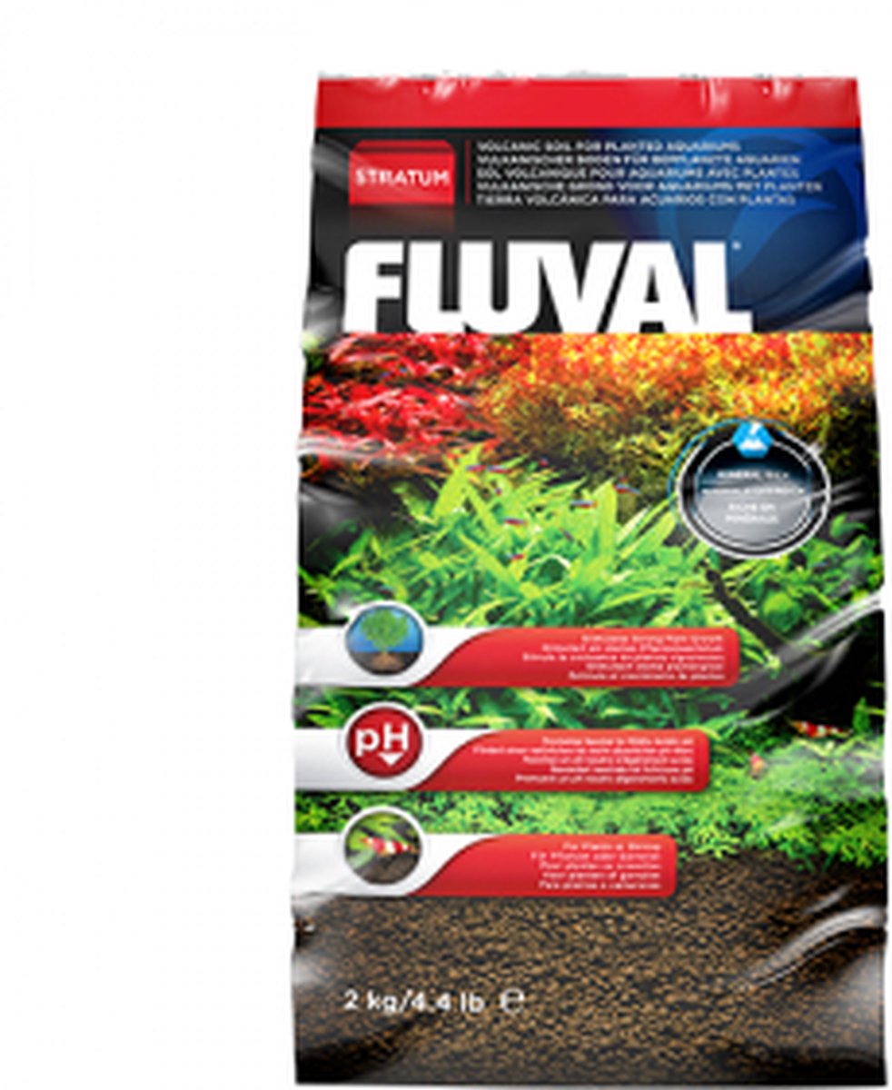 Fluval stratum 2kg substrat d'aquarium multicolore