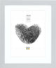 Cadre photo Deknudt frames - argent avec passe-partout - 13x18 18x24 cm