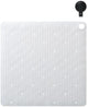 Sealskin Ribb - tapis de douche antidérapant 55x55 cm - blanc - avec crochet noir