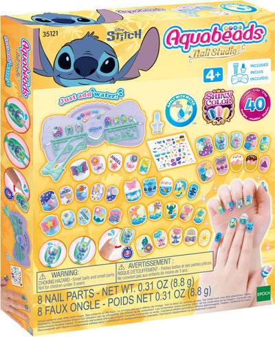 Kit de créateur Aquabeads Stitch Nail Studio - Ongles pour enfants - à coller à l'eau