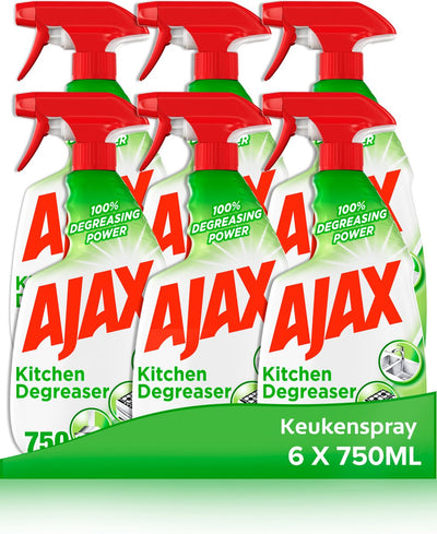 Ajax spray de cuisine optimal7 6 x 750 ml - pack économique