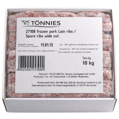 Tönnies Spare Ribs crus premium (10 kg)