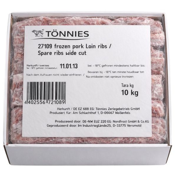 Tönnies Spare Ribs crus premium (10 kg)
