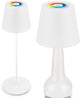 Briloner calida - lampe de table rechargeable - dimmable - pour intérieur et extérieur - 3 en 1 - rgbw - ip44 - sans fil - réglable en hauteur - 36 x ø 10,5 cm - blanc