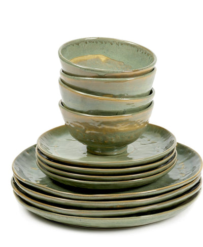 Serax - pascale naessens pure - service de table - vert d'eau - 12 pièces