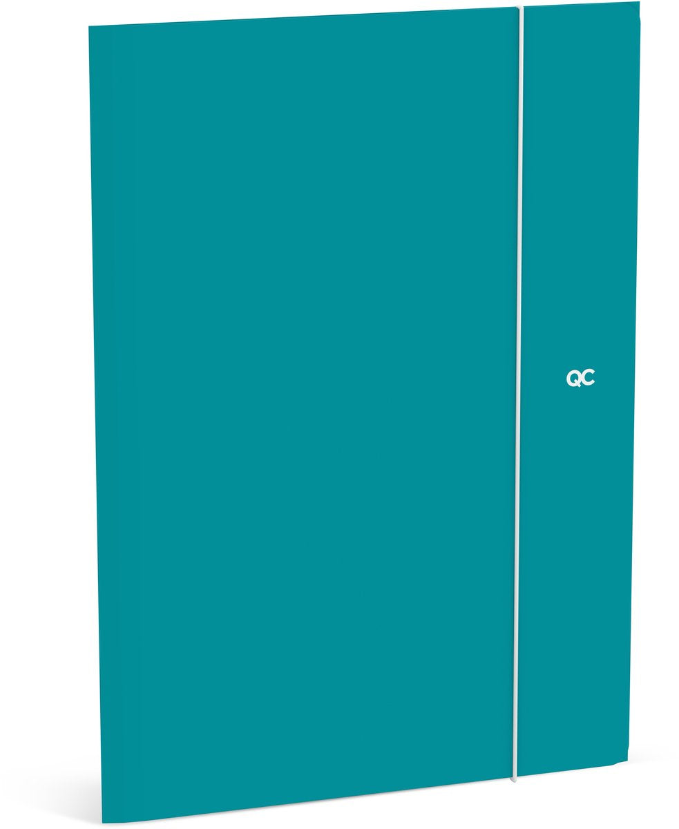 Chemise élasto couleur Qc - bleu-vert