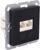 Q-link mql s-l prise intégrée noir tel dat cat5e 2x8