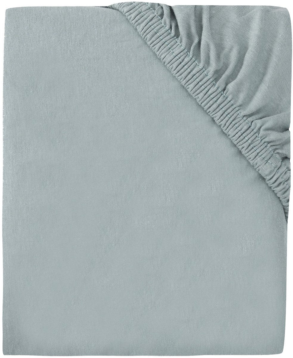 Drap-housse Jollein - jersey - 40 50 x 80 90 cm - vert d'eau