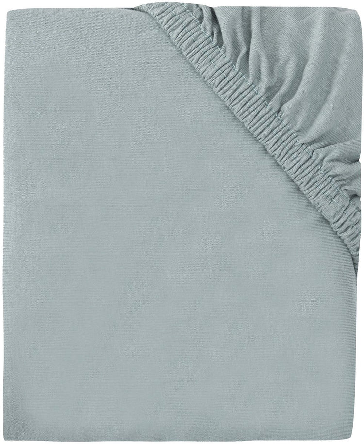 Drap-housse Jollein - jersey - 40 50 x 80 90 cm - vert d'eau