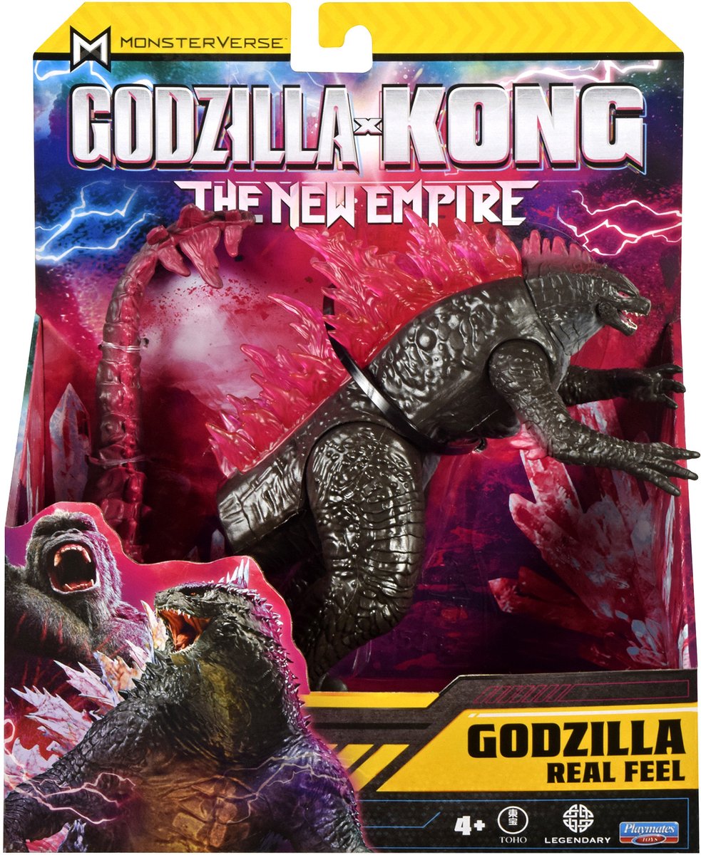 Godzilla x Kong Playmates : Le Nouvel Empire Figurine Godzilla Real Feel 15 cm