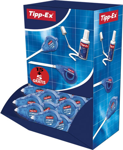 Tipp-ex rouleau correcteur ecolutions recharge facile boite de 20 pièces (15 + 5 offertes)