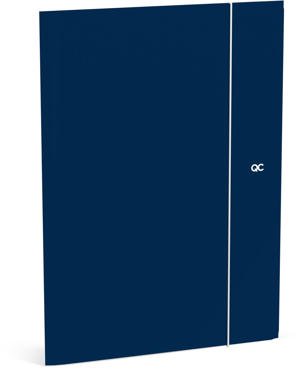 Chemise élasto couleur Qc - bleu marine