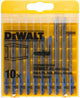 Cassette d'accessoires Dewalt, 10 pièces, lames de scie sauteuse pour métal - dt2292-qz