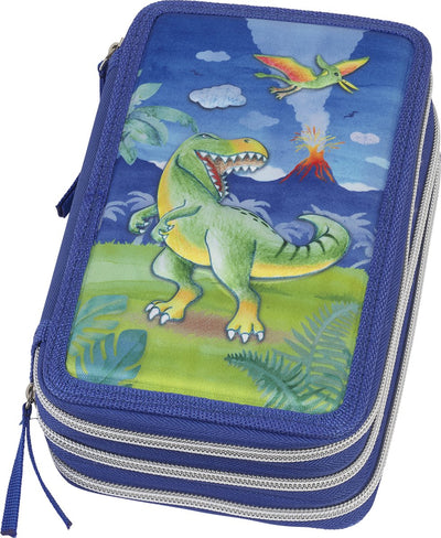 Faber-castell coffret à dessin - dinosaure - rempli 3 couches 44 pièces - fc-573041