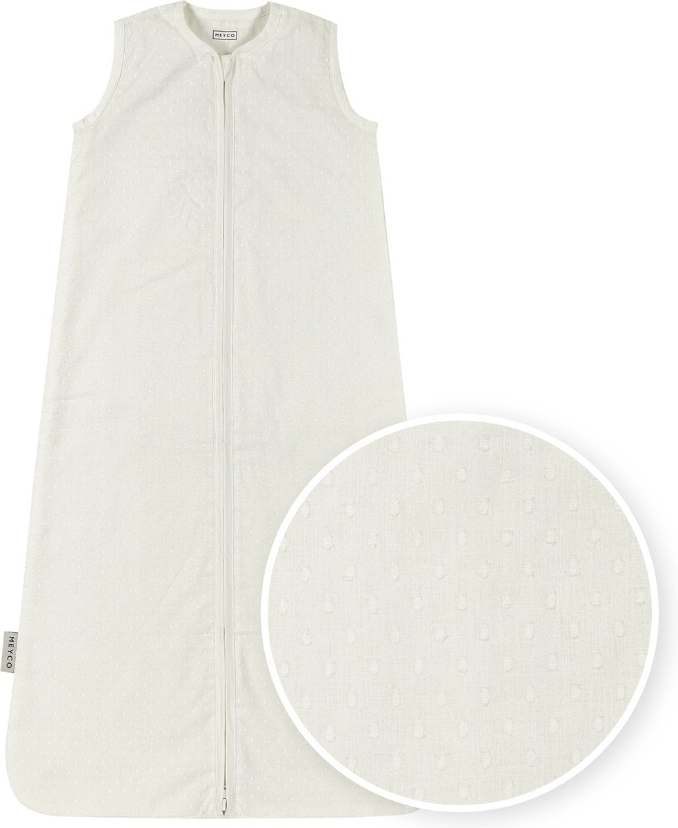 Gigoteuse d'été bébé Meyco baby plume - blanc cassé - 110 cm - 0,5 tog
