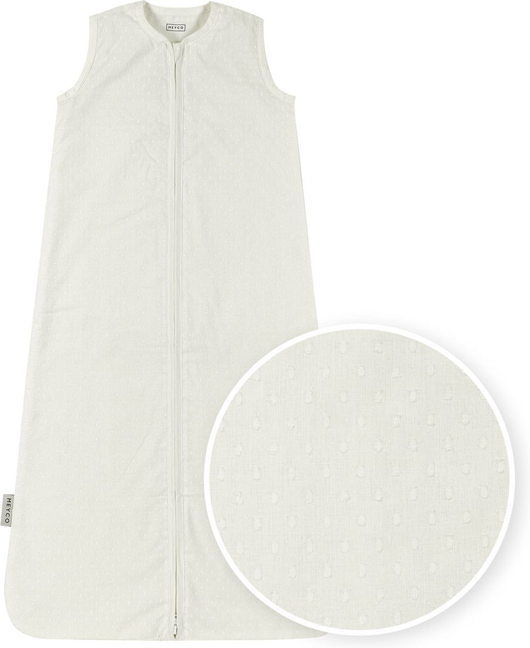 Gigoteuse d'été bébé Meyco baby plume - blanc cassé - 110 cm - 0,5 tog