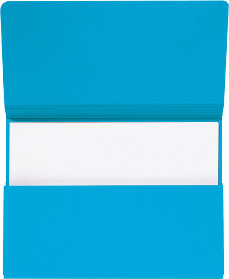 Dossier de poche Jalema sans acide secolor 1-300 feuilles, bleu, folio (paquet de 10 pièces)