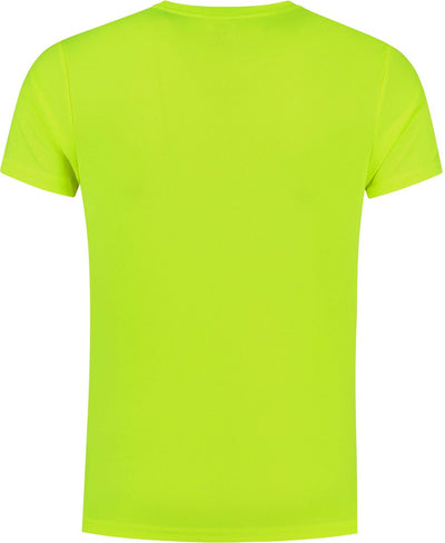 Rogelli promo chemise de running homme - manches courtes - jaune fluo - 128 140