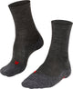 Falke tk2 chaussettes de marche en laine épaisse anti-ampoules sensibles en matériau fonctionnel femme gris - taille 39-40