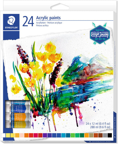 Staedtler design Journey - peinture acrylique karat - lot de 24 tubes 12 ml