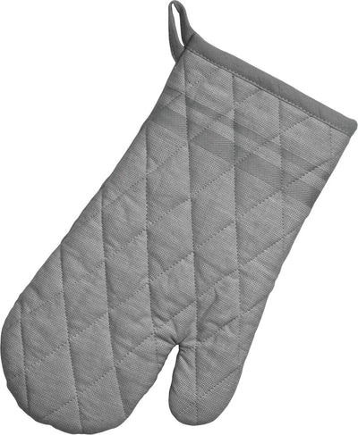 Kela gant de cuisine, gant de cuisine, lot de 4, coton, gris foncé avec rayures, 31 x 18 cm - | tia