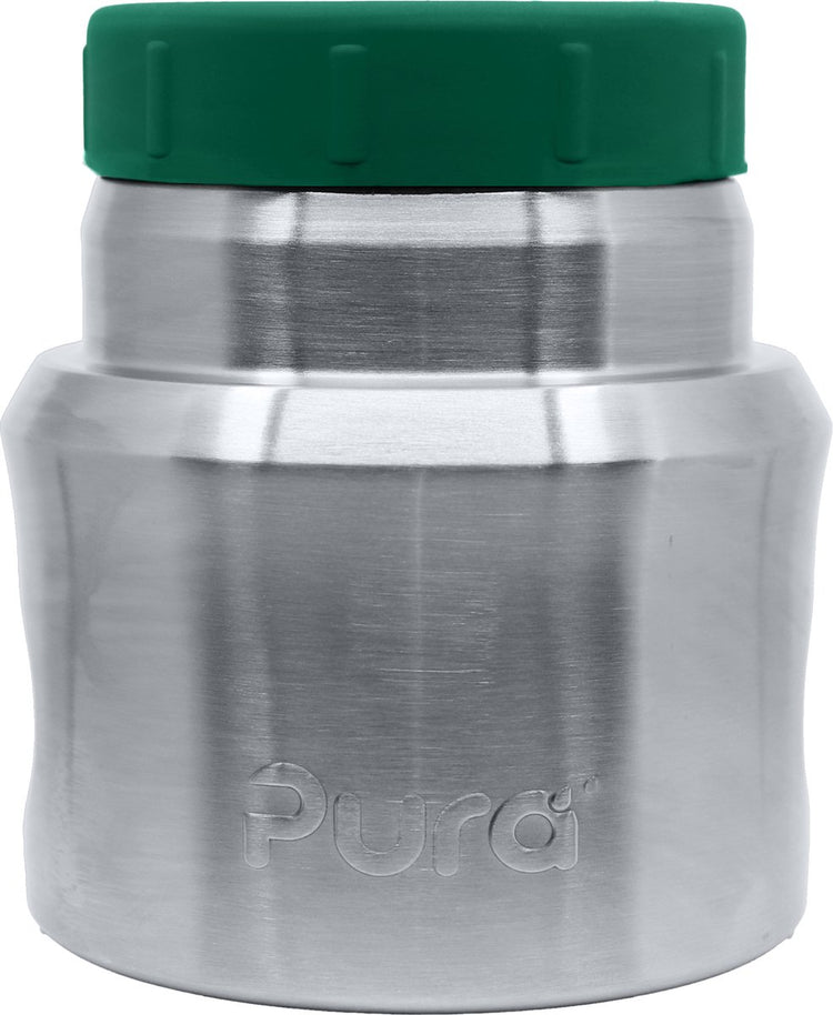 Pot isotherme Pura Lunch - pot isotherme - sans plastique, sans BPA - petit 275 ml - garde les aliments au chaud ou au froid - durable et adapté au déjeuner, au pique-nique et aux voyages