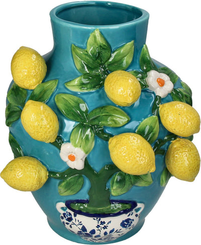 Vase collection Hd citron faïence 26x26x30cm