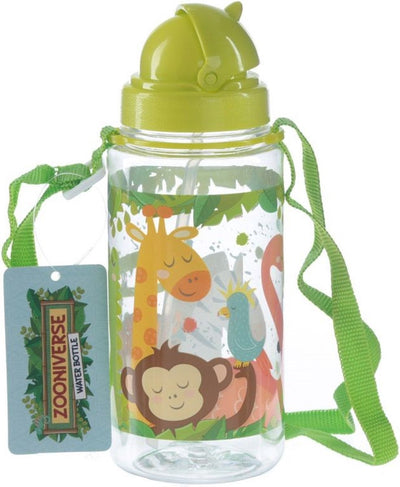 Zoo paille de bouteille d'eau pour enfants sans BPA durable 450 ml