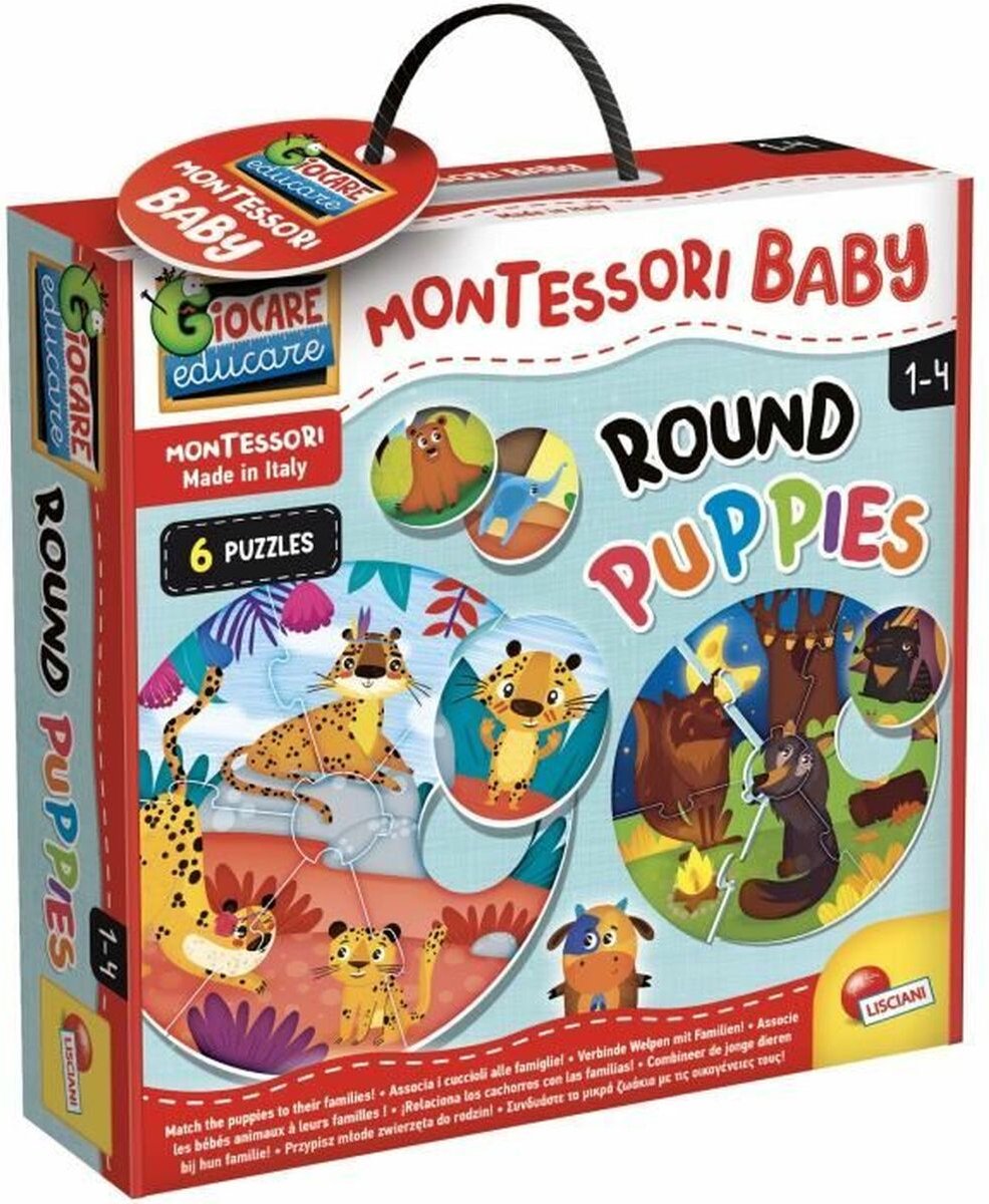 Lisciani montessori bébé chiots ronds