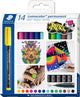 Staedtler lumocolor stylo permanent f - set de 14 couleurs