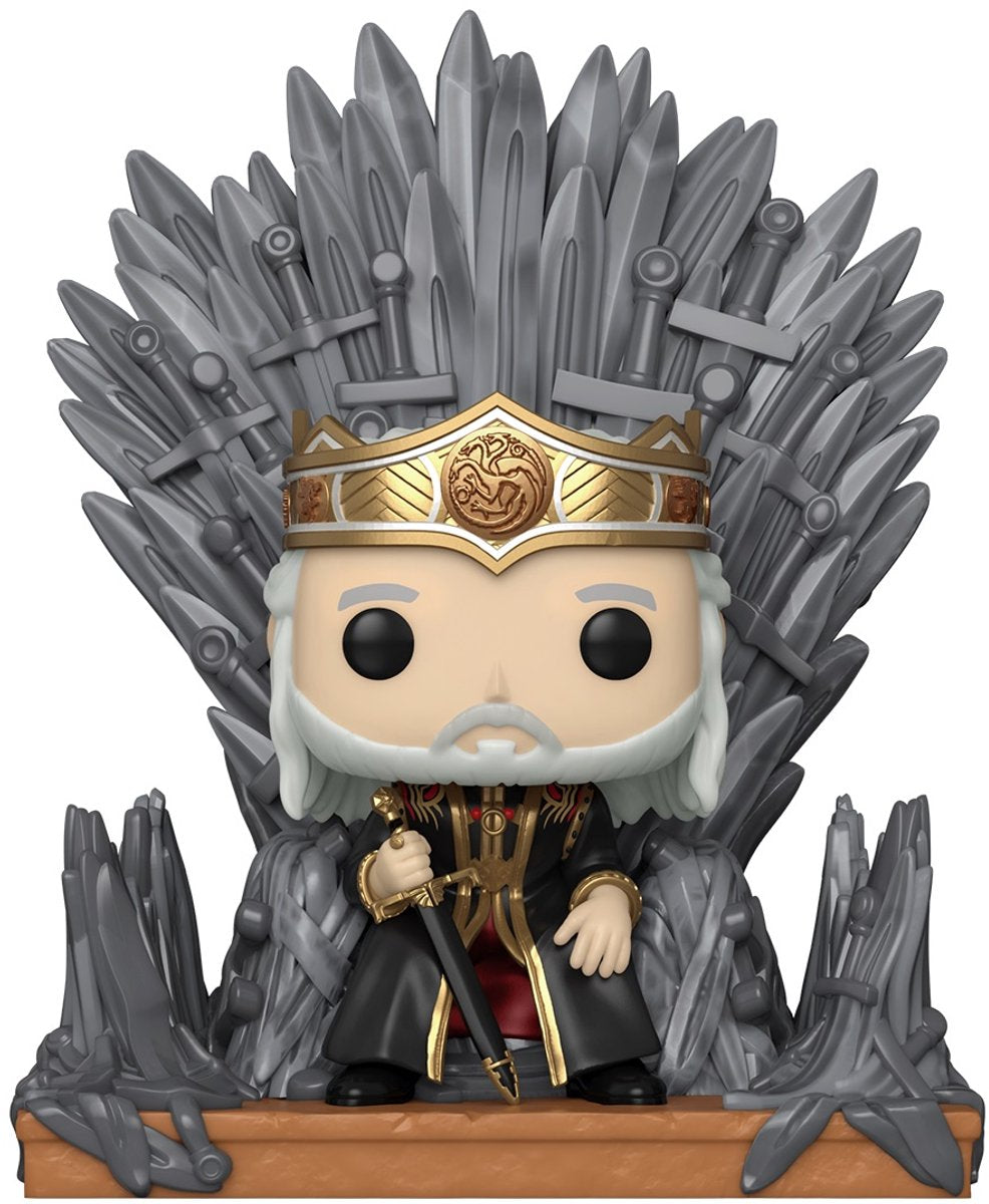 Funko pop deluxe : maison du dragon - viserys sur trône - pop #12