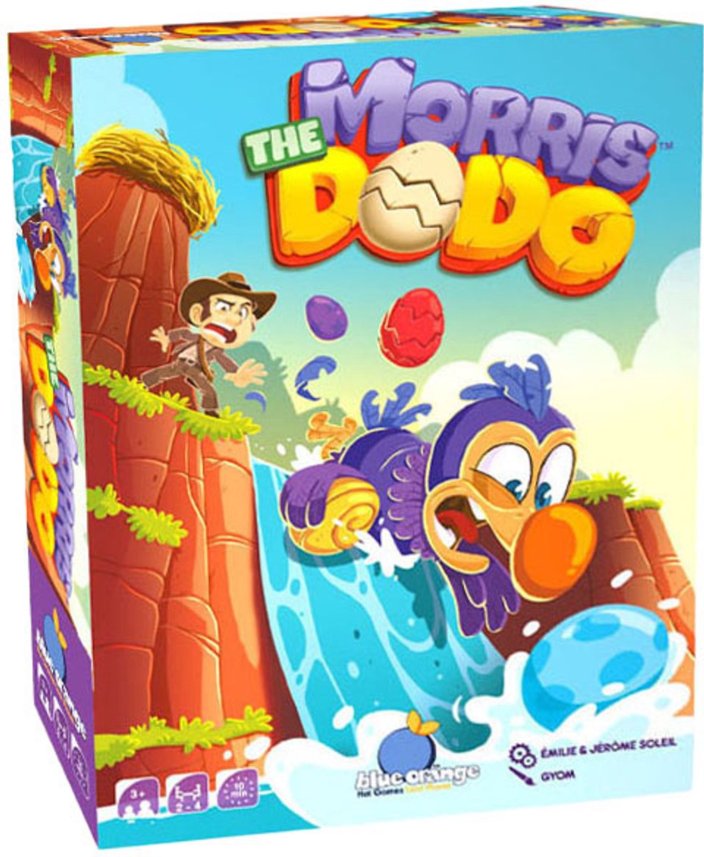 Geronimo games jeu de société bleu orange morris le dodo