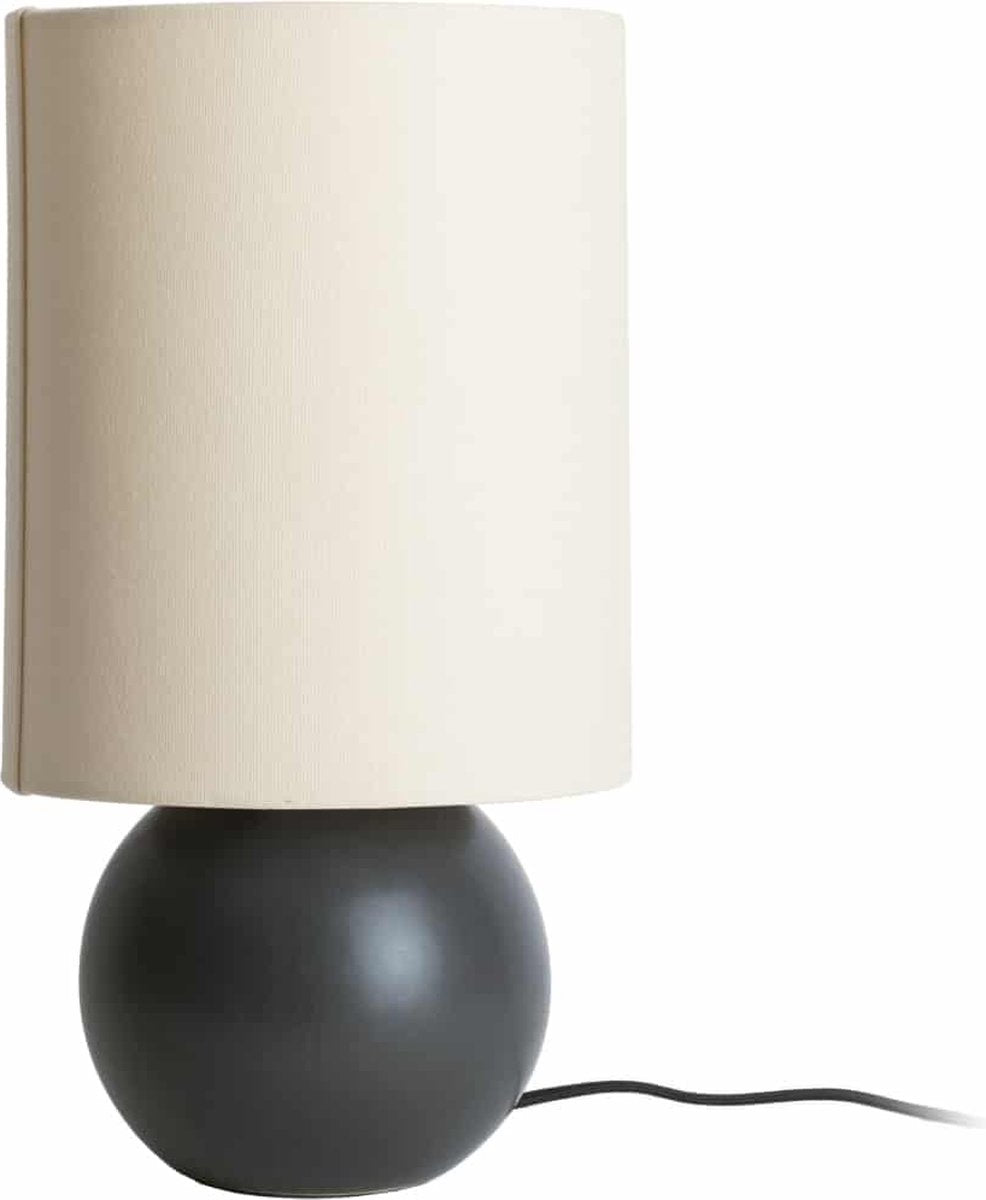 Lampe de table Leitmotiv alma ball - noir - ø16cm - scandinave