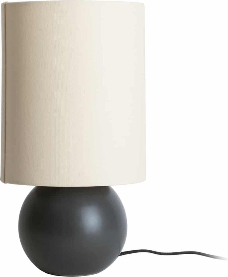 Lampe de table Leitmotiv alma ball - noir - ø16cm - scandinave
