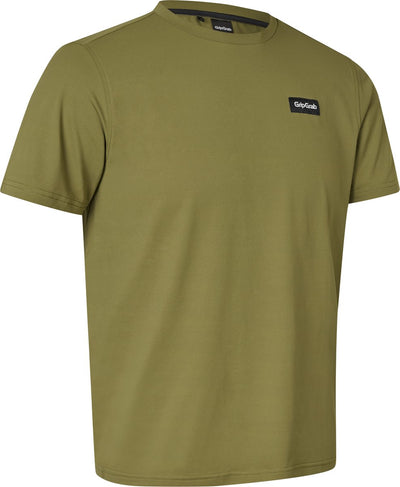 Gripgrab - t-shirt technique explr chemise de sport d'été manches courtes avec traitement anti-odeur polygiene - vert olive - homme - taille s