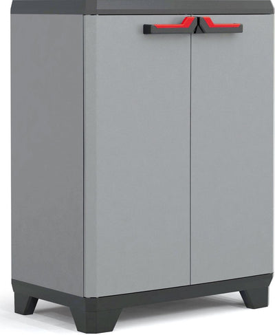 Keter stilo meuble bas - 1 étagère - 68x39x90cm - gris foncé noir