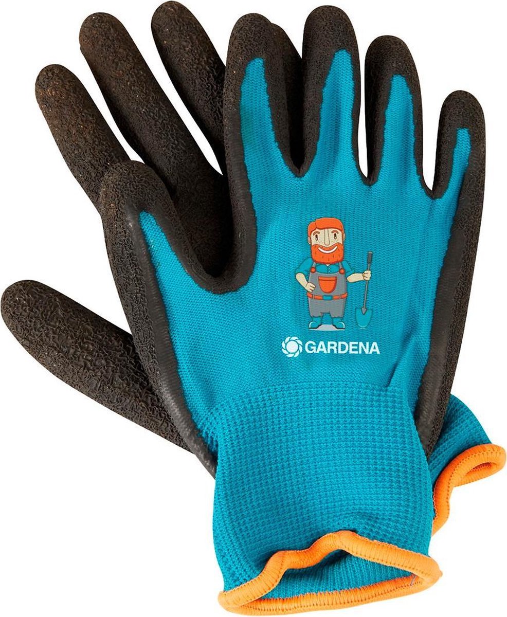 Gardena gants de jardin junior polyester turquoise noir taille 2