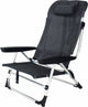 Eurotrail marbella - chaise de plage avec position inclinable - anthracite