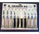 Berger h. gamme de couteaux à éplucher en acier inoxydable