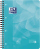 Carnet de projets Oxford - a4+ - 4 trous - ligne - 120 feuilles - aqua